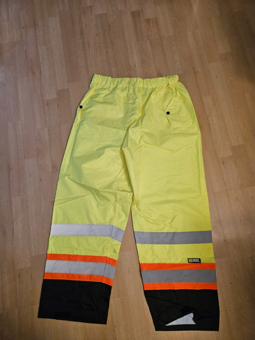 Holmes Workwear ANSI Class 3 Type R Hi Vis Rain Suit large Waterproof Reflect - Picture 3 of 10